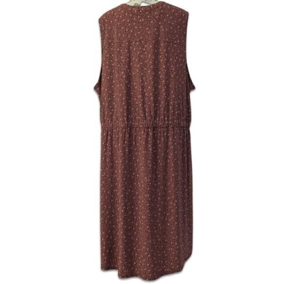 In Every Story Penningtons Sleeveless Dress Brick Red 4X Plus Size NEW - Picture 3 of 8